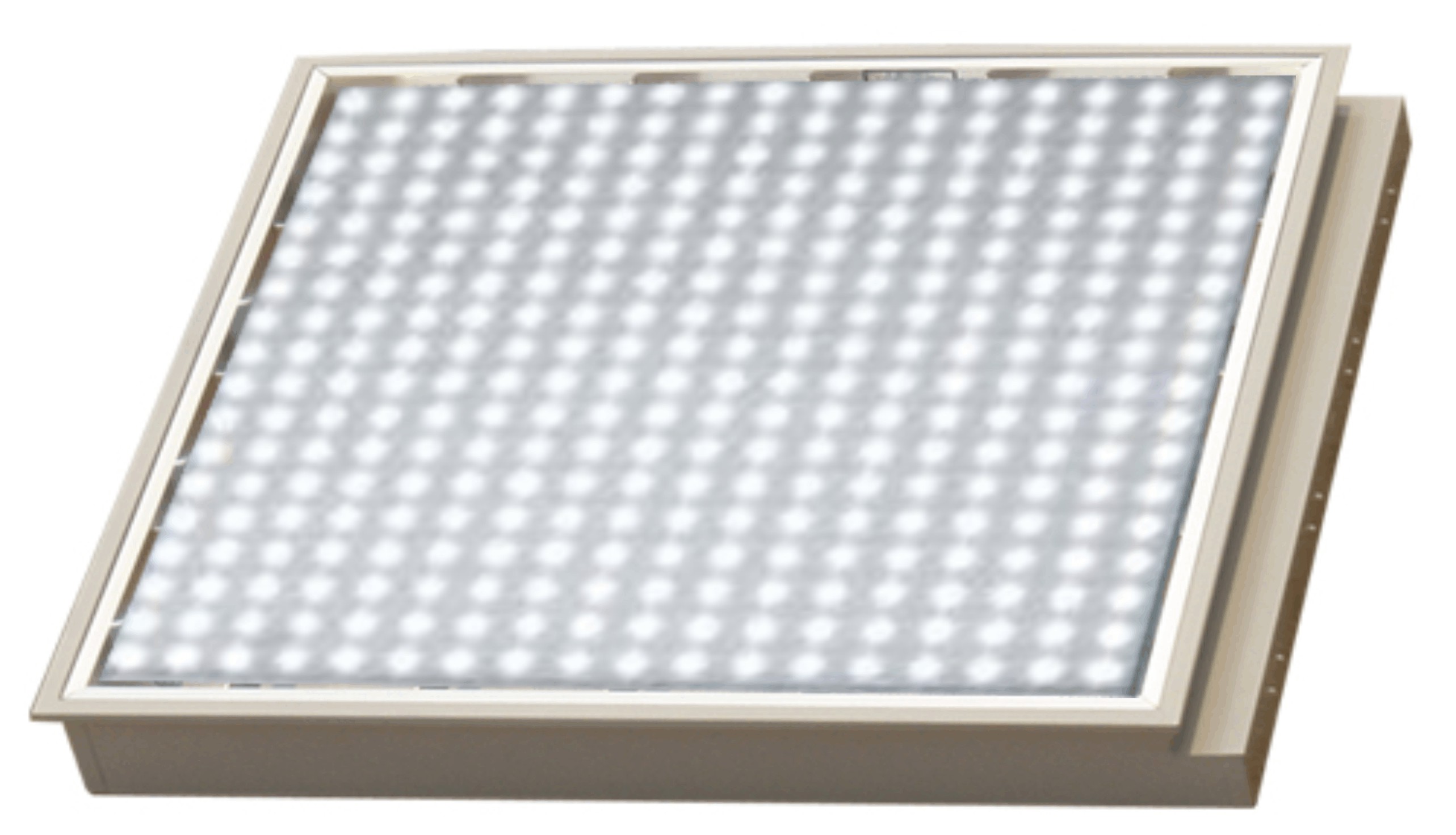 Umbau alter Rasterleuchten mit Leuchtstoffröhren, in moderne LED Beleuchtung Converting old grill fixtures to modern LED technology. 