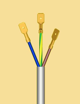 zakończone konektorami