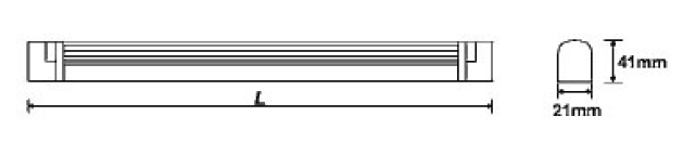 MDZ 4001 - Langfeldleuchten LED T4